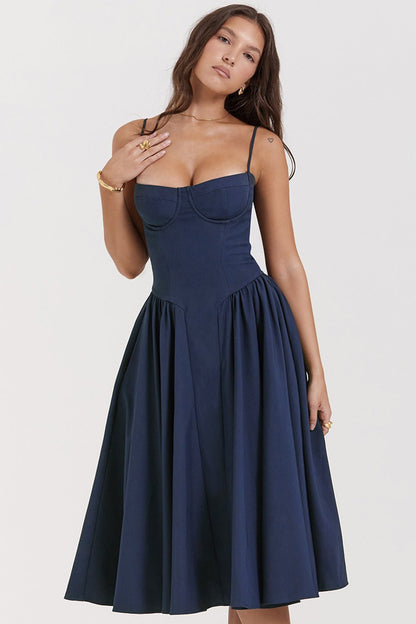 Celine Corset Midi Dress